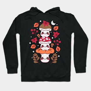 mushrooms embroidery patch Hoodie